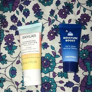 Mini duo, citrus body lotion & gel face cleanser.